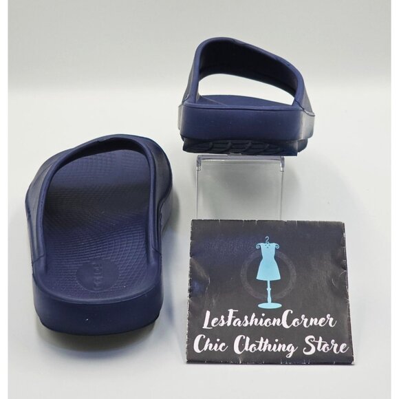 OOfos OOriginal Men's Navy Blue Ooahh Sport Slide Sandals Size M9/Wo's 11 2636 - Picture 11 of 16